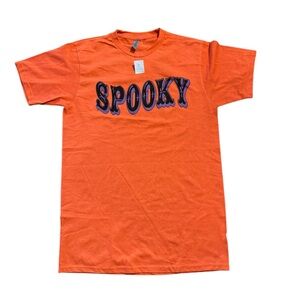 Spooky orange T-shirt sz M